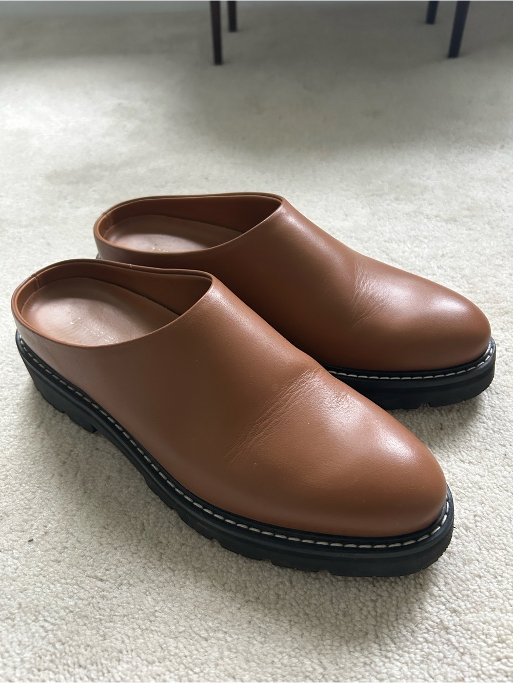 Jenni Kayne Leather Lug Mule in Canyon 39 (US 8.5-9)